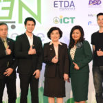 ภาวุธ และผู้ร่วมบรรยายในงาน Green E-Commerce