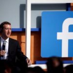 Facebook CEO Mark Zuckerberg speaks on stage during a town hall with Indian Prime Minister Narendra Modi at Facebook’s headquarters in Menlo Park, California